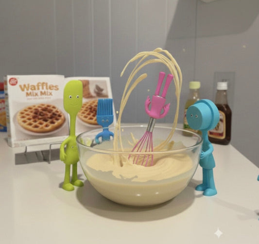 Golden Waffles with a Super-Power Surprise